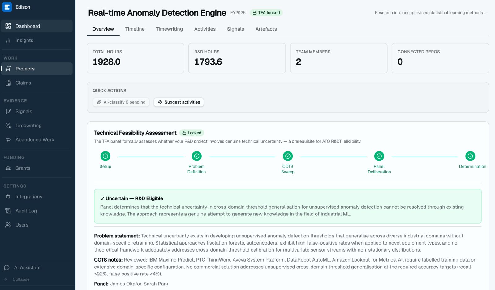 edison — project screenshot